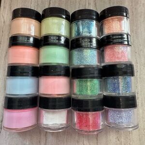 YN Glitter and Acrylic Powder Set